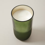 Statement Mercury Glass Candle Snow Covered Pine