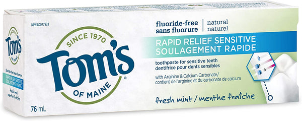 Toms of Maine Rapid Relief Sensitive Toothpaste